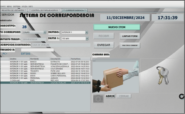 Sistema de Correspondencia